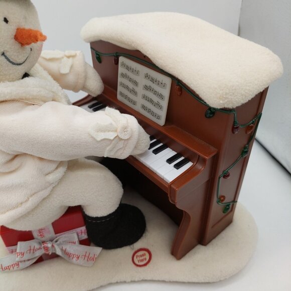 Hallmark 2005 Piano Playing Singing Snowman Jingle Pals Works READ - Picture 4 of 8